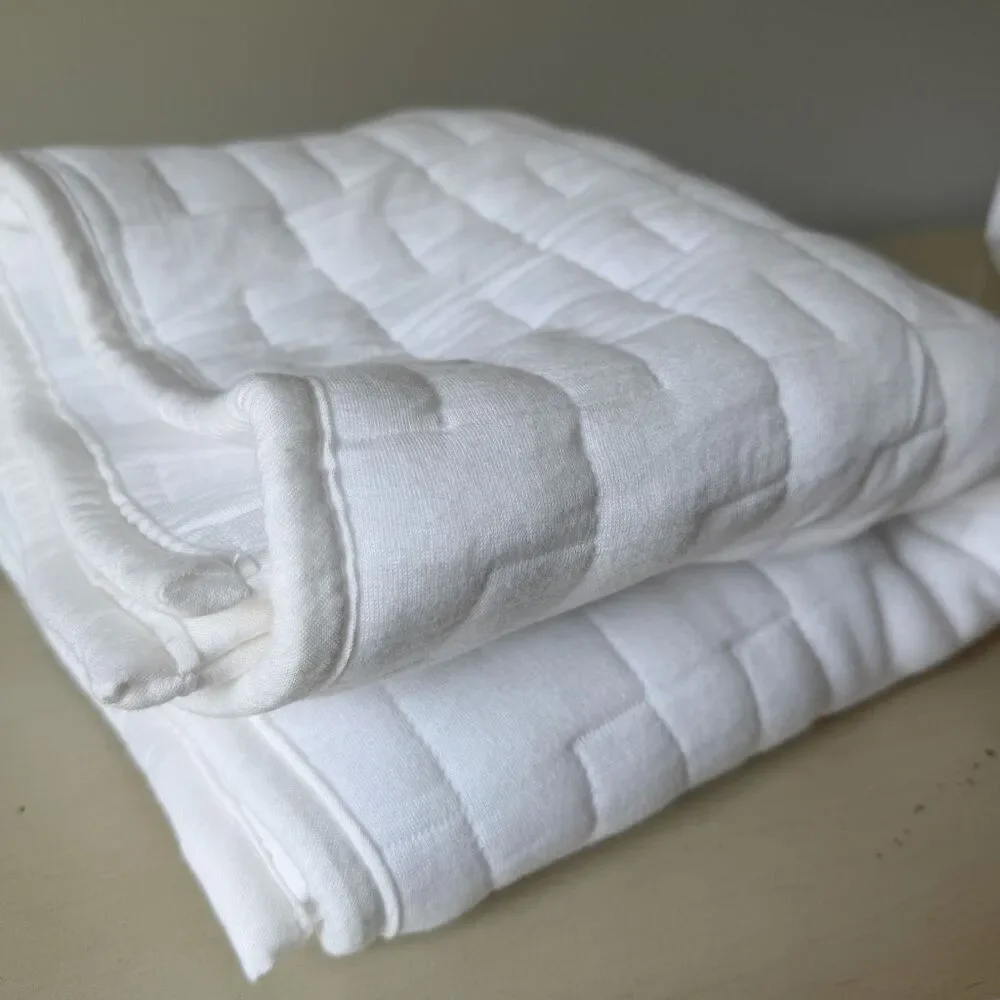 The Company Store Air Layer White Cotton King Sham Pair- Set of 2 NWT